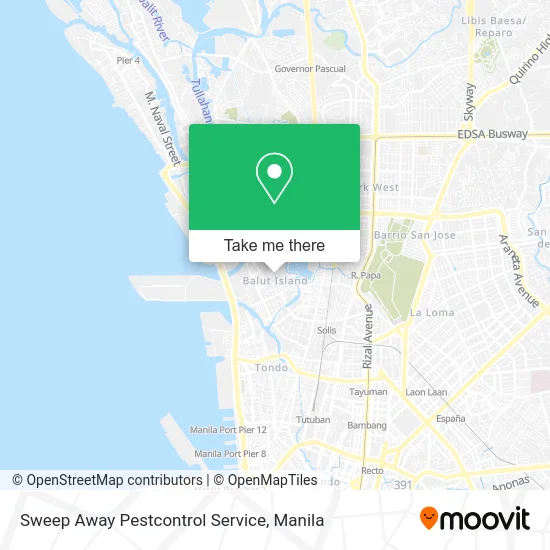 Sweep Away Pestcontrol Service map