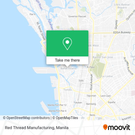 Red Thread Manufacturing map