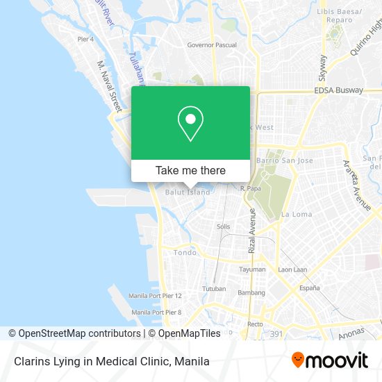 Clarins Lying in Medical Clinic map