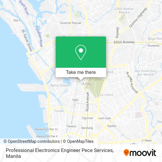 Professional Electronics Engineer Pece Services map
