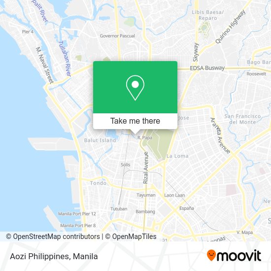 Aozi Philippines map