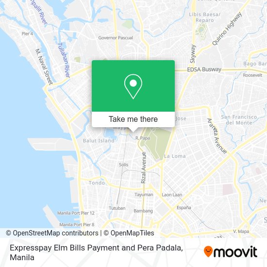 Expresspay Elm Bills Payment and Pera Padala map