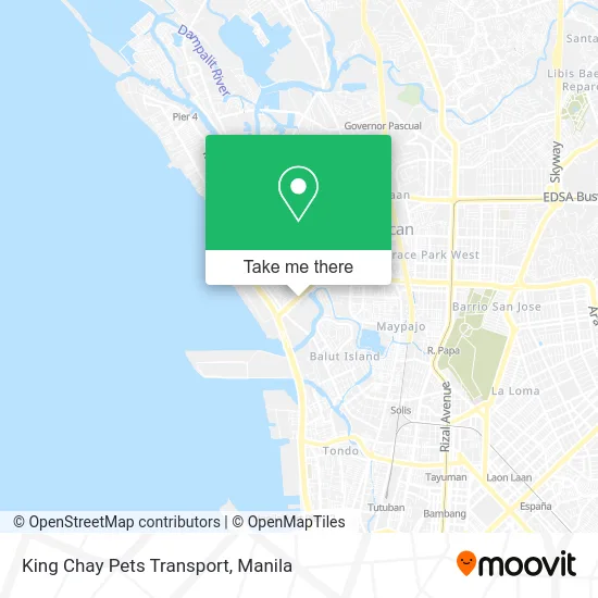 King Chay Pets Transport map
