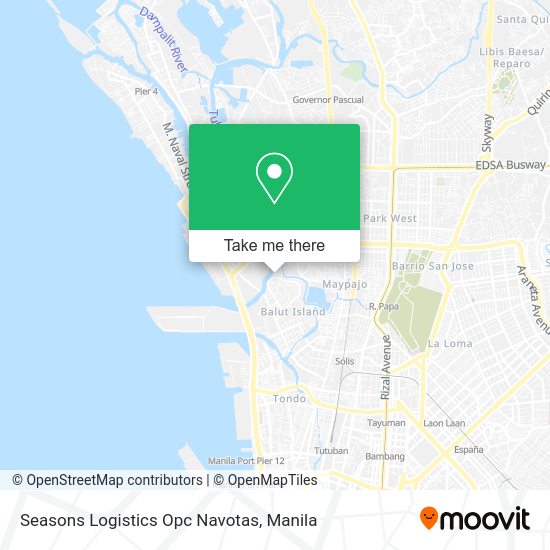 Seasons Logistics Opc Navotas map