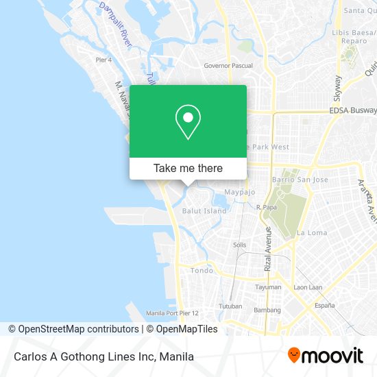 Carlos A Gothong Lines Inc map