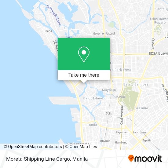 Moreta Shipping Line Cargo map