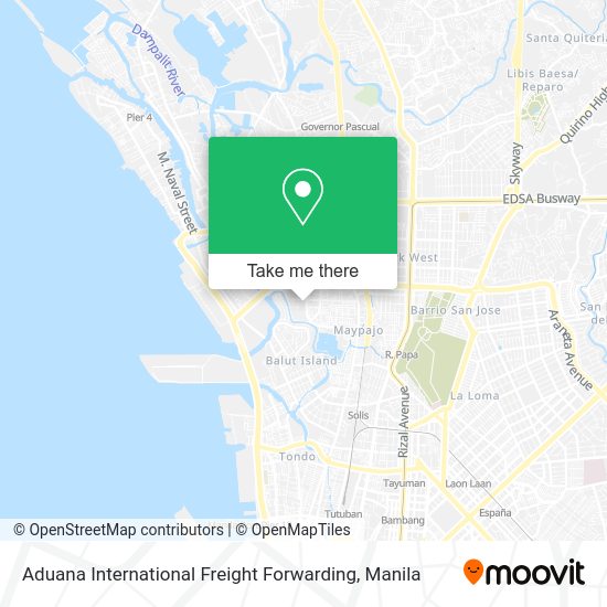 Aduana International Freight Forwarding map