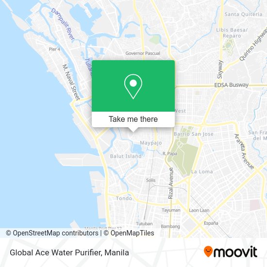 Global Ace Water Purifier map