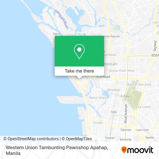 Western Union Tambunting Pawnshop Apahap map