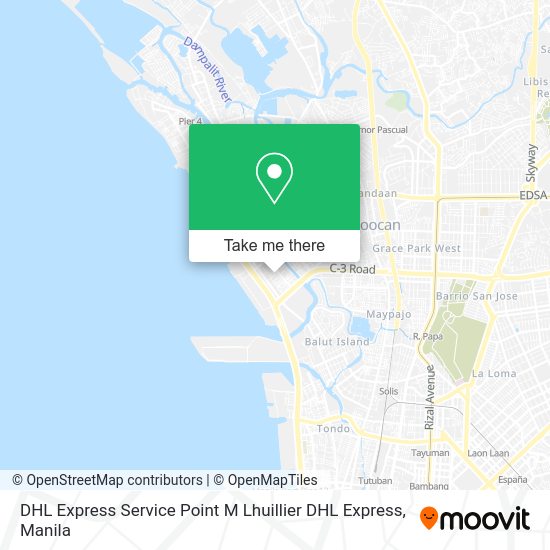 DHL Express Service Point M Lhuillier DHL Express map