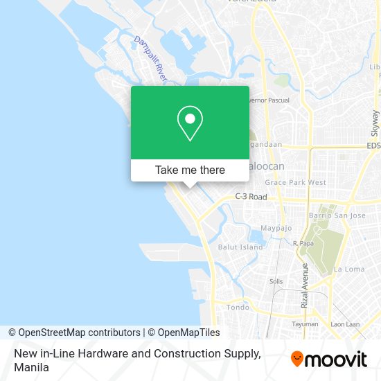 New in-Line Hardware and Construction Supply map