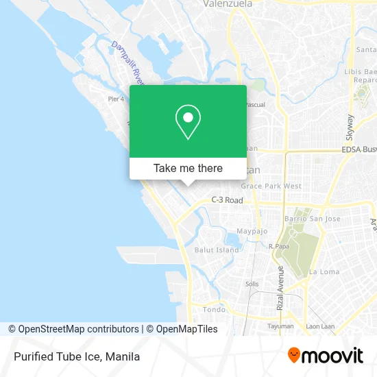 Purified Tube Ice map