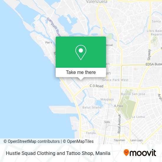 Hustle Squad Clothing and Tattoo Shop map