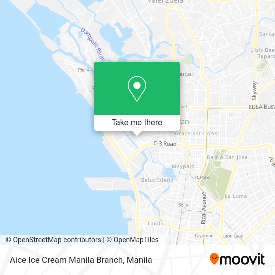 Aice Ice Cream Manila Branch map