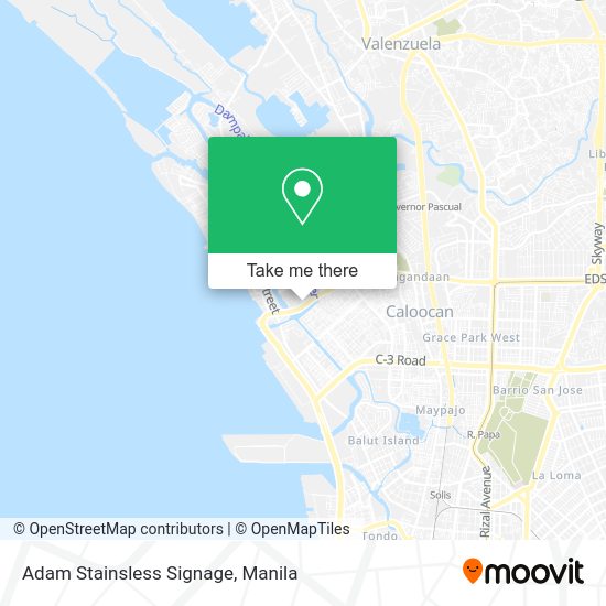 Adam Stainsless Signage map