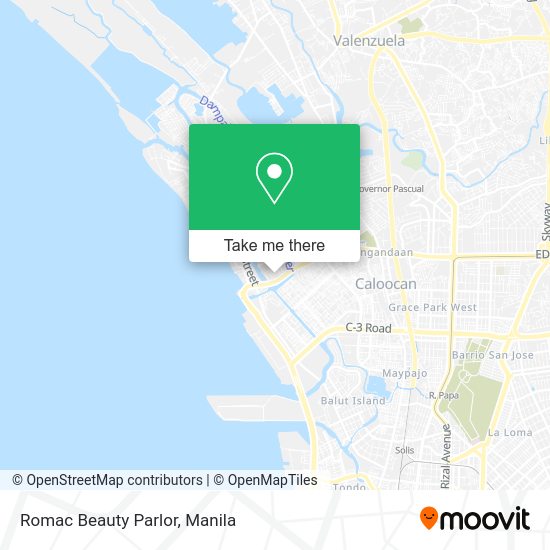 Romac Beauty Parlor map