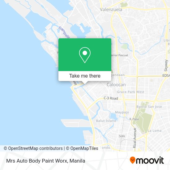 Mrs Auto Body Paint Worx map