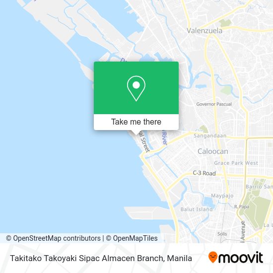 Takitako Takoyaki Sipac Almacen Branch map