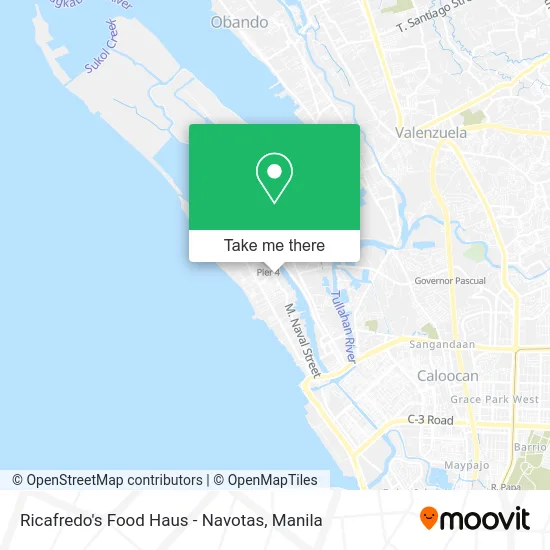 Ricafredo's Food Haus - Navotas map