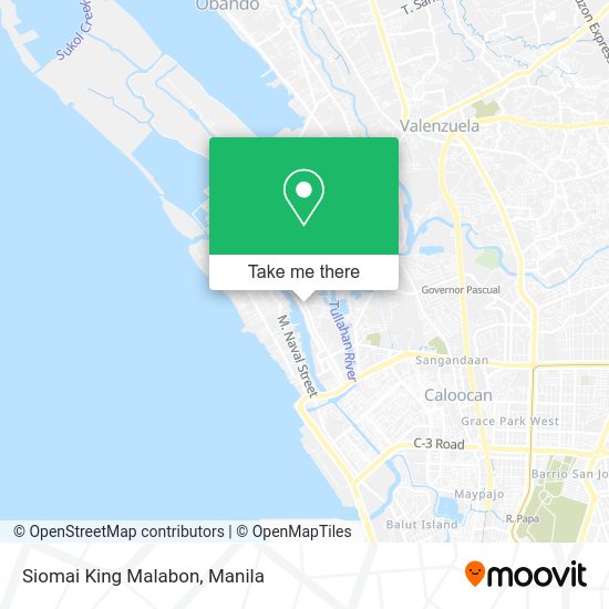 Siomai King Malabon map