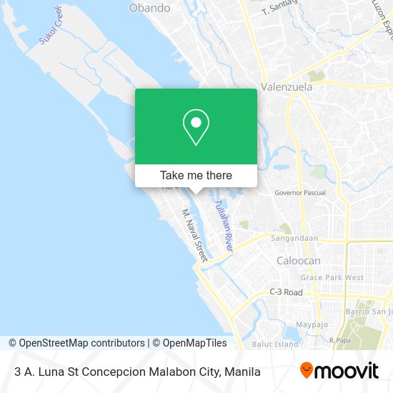 3 A. Luna St Concepcion Malabon City map