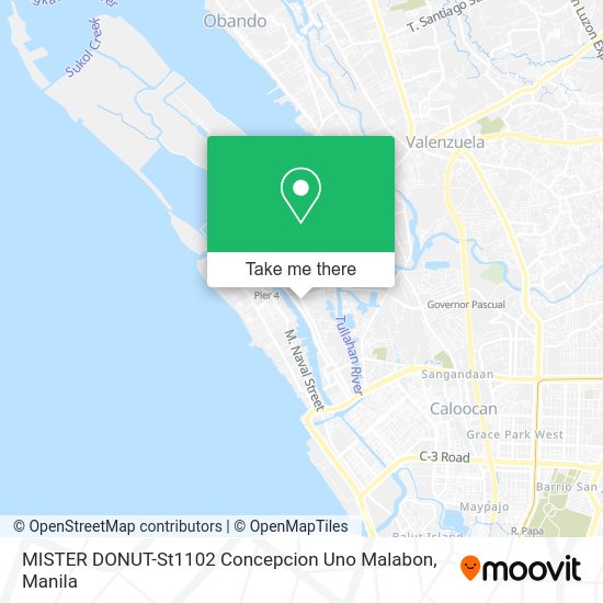 MISTER DONUT-St1102 Concepcion Uno Malabon map