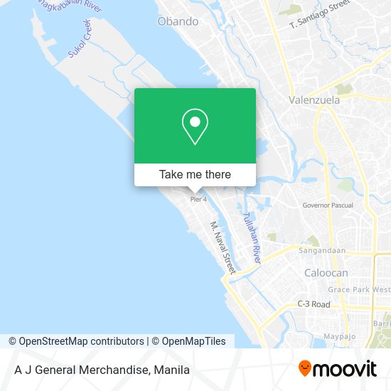 A J General Merchandise map