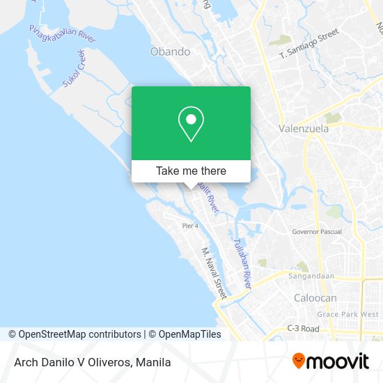 Arch Danilo V Oliveros map