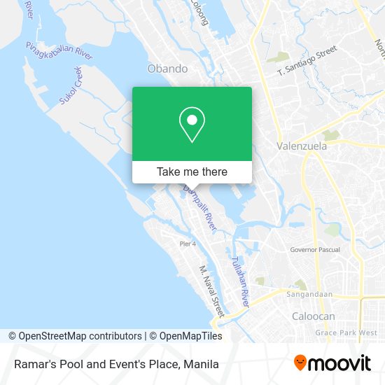 Ramar's Pool and Event's Place map