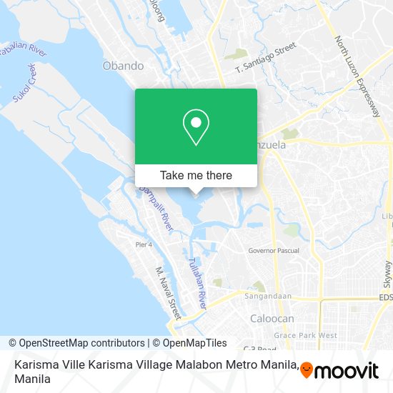 Karisma Ville Karisma Village Malabon Metro Manila map