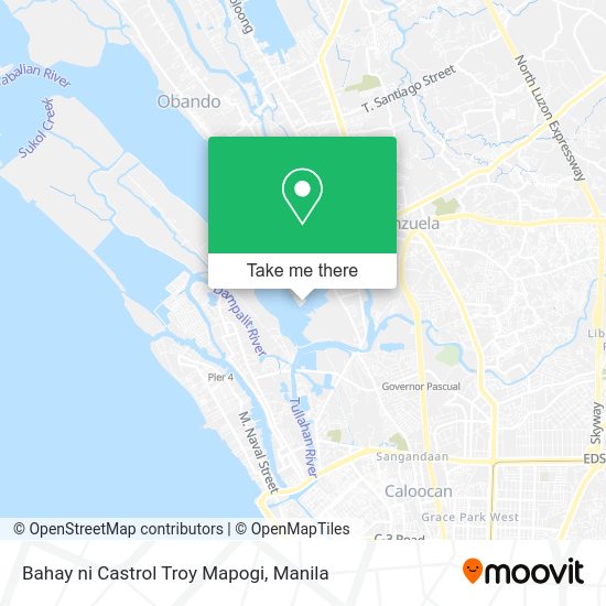 Bahay ni Castrol Troy Mapogi map