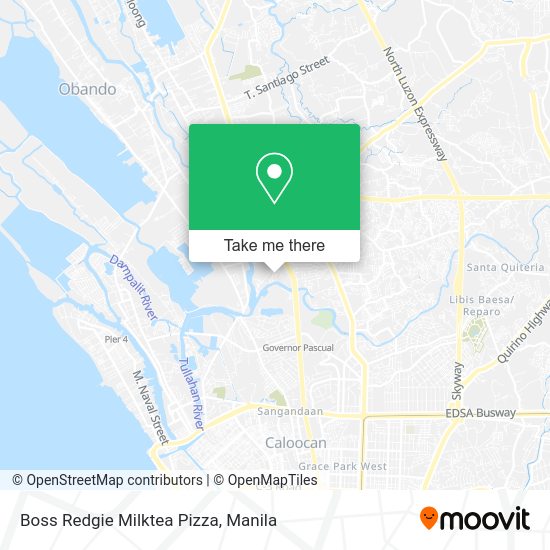 Boss Redgie Milktea Pizza map