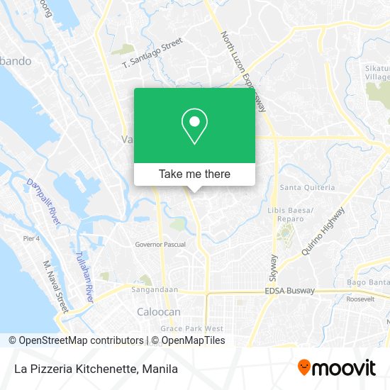 La Pizzeria Kitchenette map