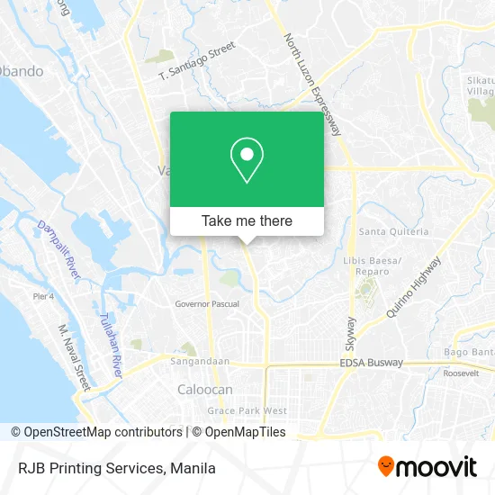 RJB Printing Services map