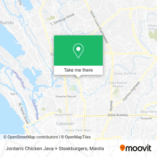 Jordan's Chicken Java + Steakburgers map