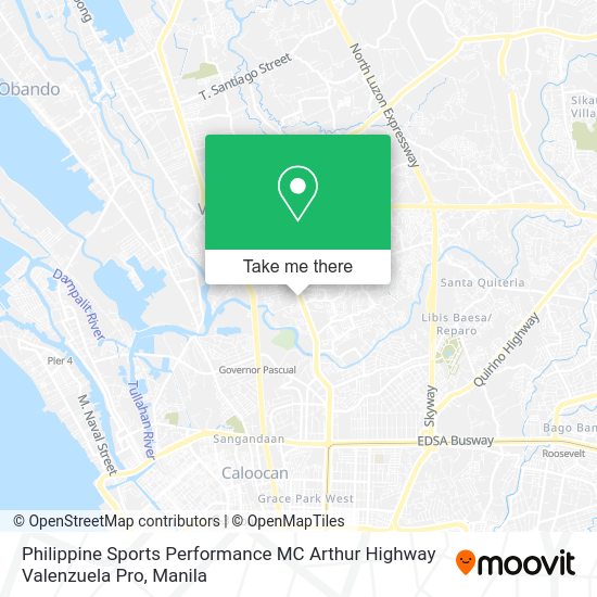Philippine Sports Performance MC Arthur Highway Valenzuela Pro map