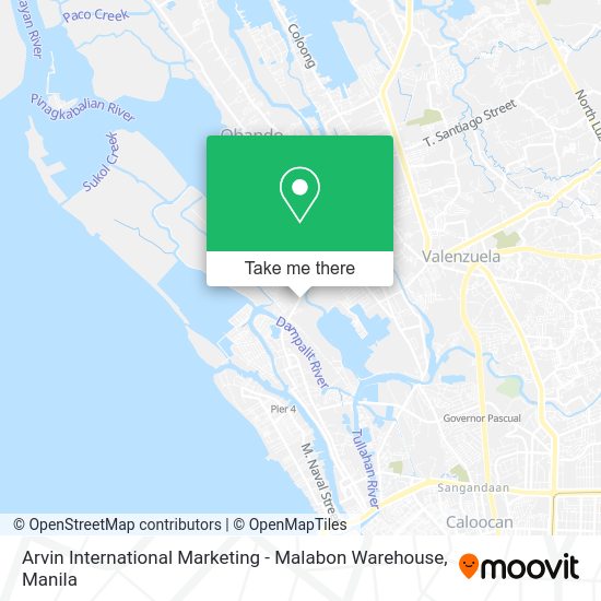 Arvin International Marketing - Malabon Warehouse map