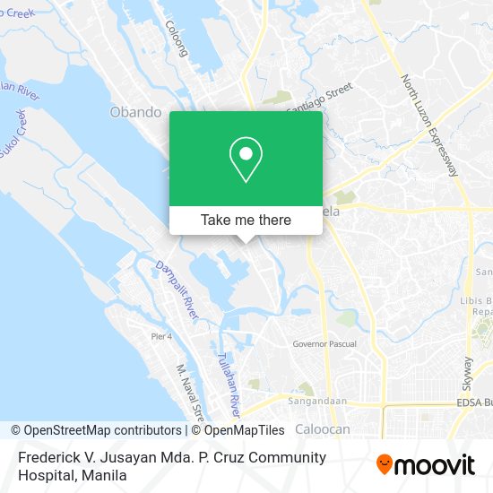 Frederick V. Jusayan Mda. P. Cruz Community Hospital map