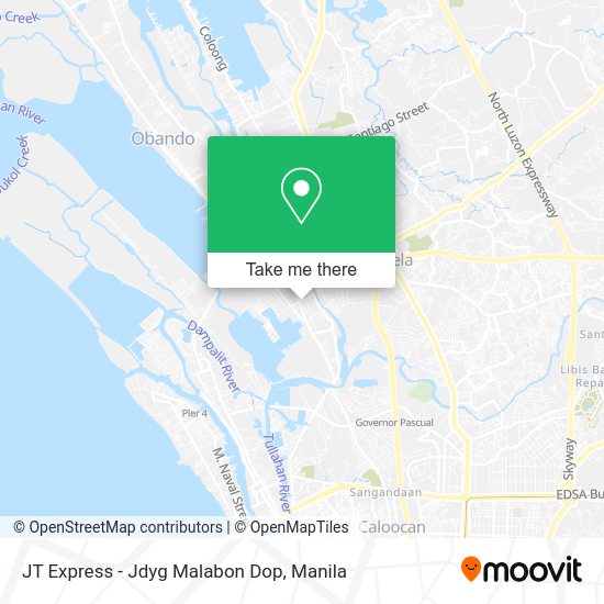 JT Express - Jdyg Malabon Dop map