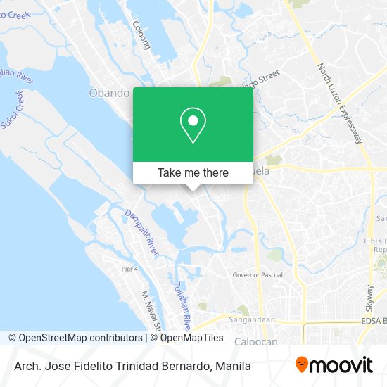 Arch. Jose Fidelito Trinidad Bernardo map