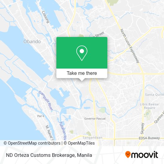 ND Orteza Customs Brokerage map