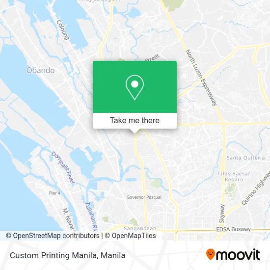 Custom Printing Manila map