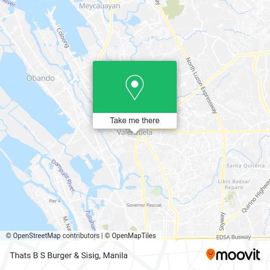 Thats B S Burger & Sisig map