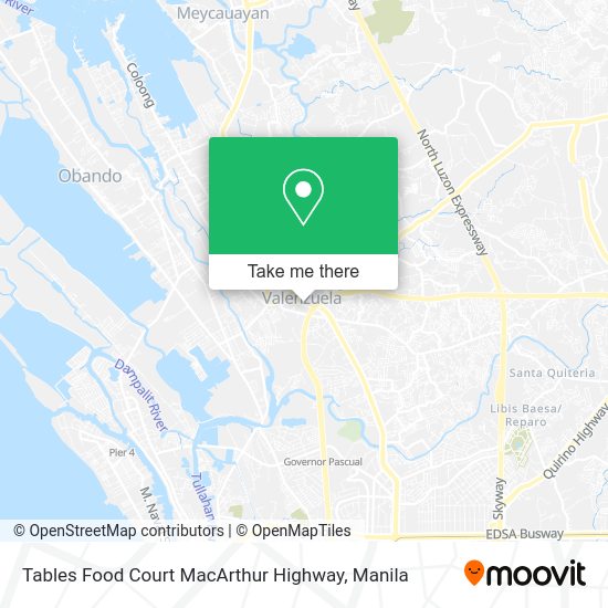 Tables Food Court MacArthur Highway map