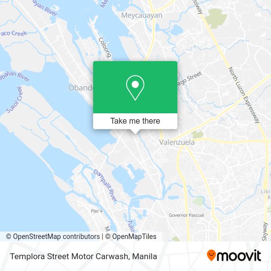 Templora Street Motor Carwash map
