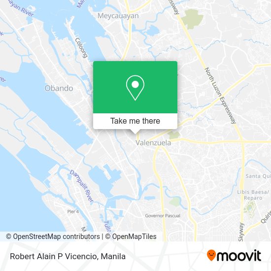 Robert Alain P Vicencio map