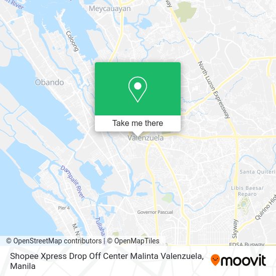 Shopee Xpress Drop Off Center Malinta Valenzuela map