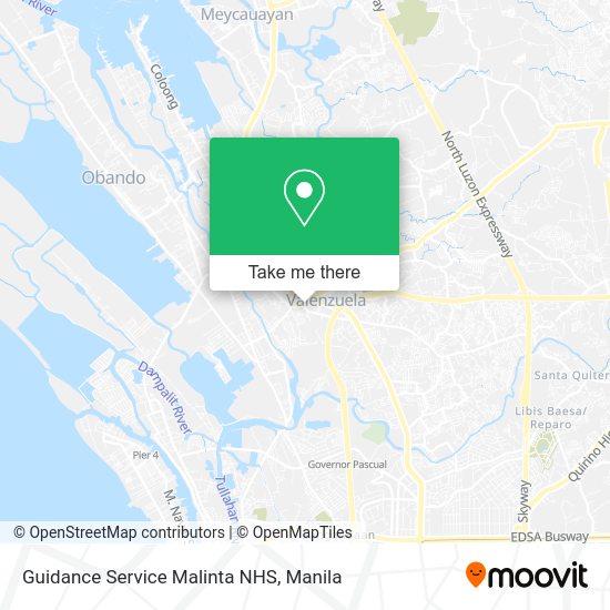 Guidance Service Malinta NHS map