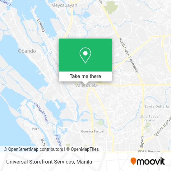 Universal Storefront Services map