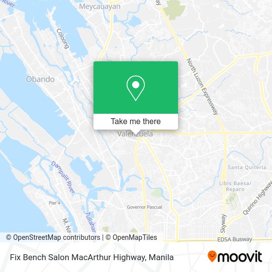 Fix Bench Salon MacArthur Highway map
